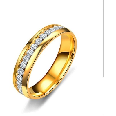 Naky ocelový prsten Valentin Gold P3244