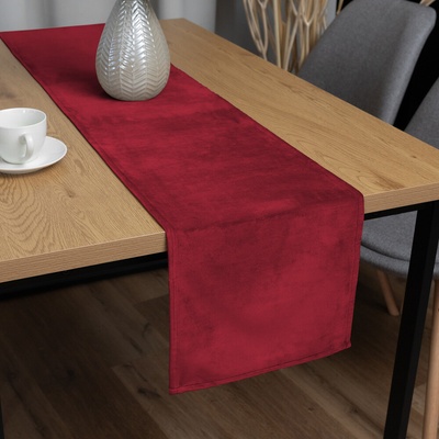 Biante Zamatový behúň Velvet Prémium SVP-007 Malinovo červený 35x120 cm