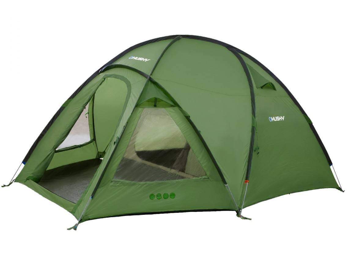 HUSKY Bigless グリーン キャンプテント 5人用 広々快適！大型テント
