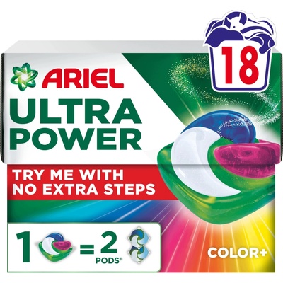 Ariel Ultra Power Color prací kapsle 18 PD