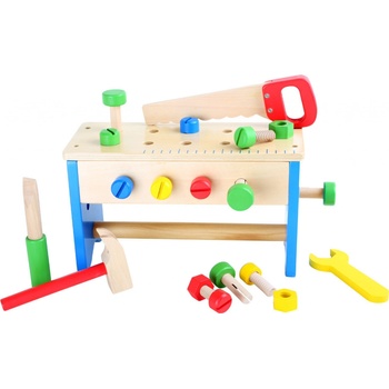 Small Foot pracovní stůl a box s nářadím 2v1