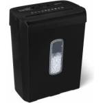 Amazon cross-cut document shredder, 6 sheets, with transparent viewing window, for A4 documents and credit cards, 14l collection container, black - C284-AEU