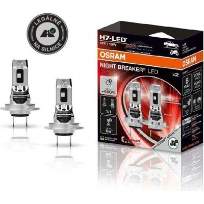 Osram 12V H7 NightBreaker LED SPEED +450% OSRAM, set 2ks – Zboží Mobilmania