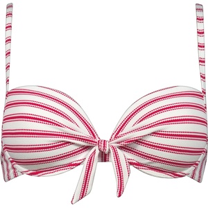 Watercult Дамско бикини горнище Watercult Women's Seaside Splash Wired Bikini Top - White / Goji - размер 40 (150-4948-0123)