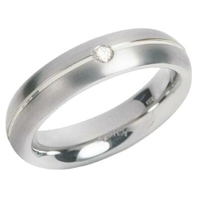 Boccia Titanium Titánový prsteň s diamantmi 0130 05