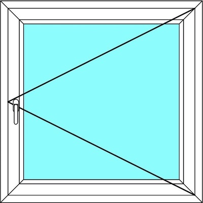 Ekosun Plastové okno 40x160 otevíravé Ekosun 70