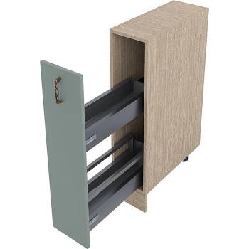 Image 1 of ИРИМ Долен кухненски шкаф бутилиера Сити МФ-Олив мат-11-58 20 см