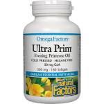 Natural Factors Ultra Prim Evening Primrose Oil, 500 mg, 180 капсули, Natural Factors