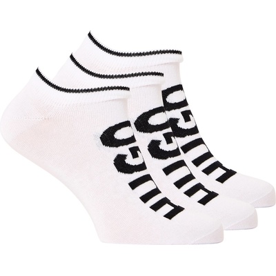 Hugo Чорапи Hugo Men's 3 Pack Trainer Ankle Socks - White