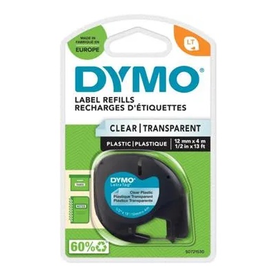 DYMO Лента за машини за надписи, 12 mm x 4 m, DYMO "Letratag", прозрачна S0721530 (S0721530)