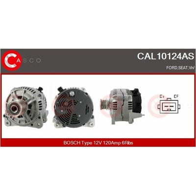 ALTERNATOR 12V 120A INA CAL10124AS