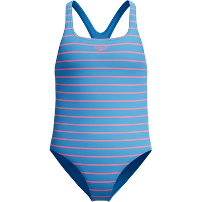 Speedo Детски бански костюм Speedo Kid's Print Medalist One Piece Swimsuit - Periwinkle Blue - размер 128 (EU) (750-2739-0113)