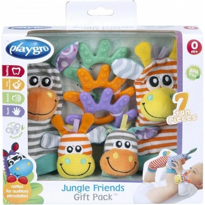 PlaygroDárkový set chrastící ponožky a náramky Jungle Friends