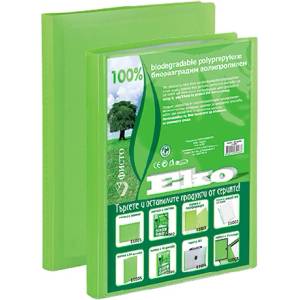  Папка с 20 джоба ЕкоФисто Зелен (1303328-03) - officebox
