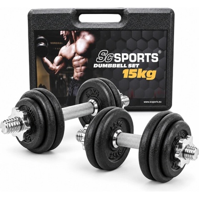 ScSPORTS litinové kotouče 15 kg