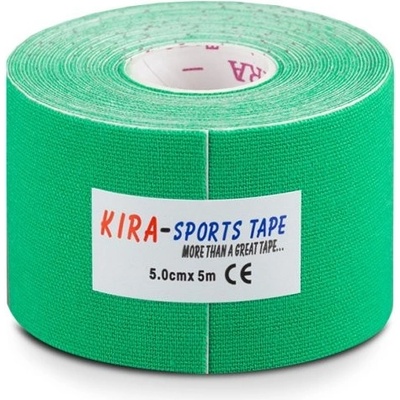 Kira Sports Tape kinezio tejp zelená 5cm x 5m