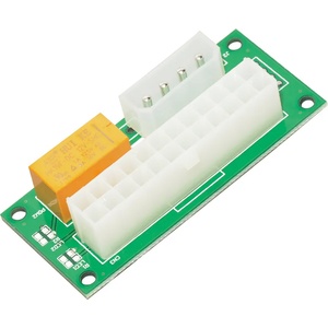 Makki Синхронизатор за две захранвания Mining ATX 24Pin to Molex 4Pin Dual PSU Power Supply Sync Starter - MAKKI-ADD2PSU (MAKKI-ADD2PSU) - pcbuild