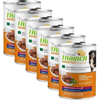 Trainer Natural Sensitive Adult Medium & Maxi jahňa 6 x 400 g