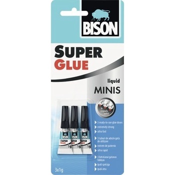 BISON SUPER GLUE MINIS 3 x 1g