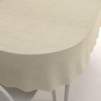 Biante Dekorační oválný ubrus PML-119 Světlá režná 120x160 cm