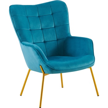 Bogdan Furniture Europe Фотьойл edo синьо/златно