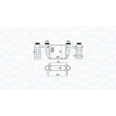 CHLADIČ TURBA, INTERCOOLER MAGNETI MARELLI 351319204850