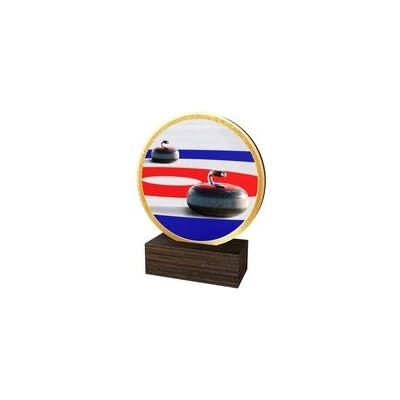 Poháry Bauer Dřevěná plaketa TFRW856 Curling