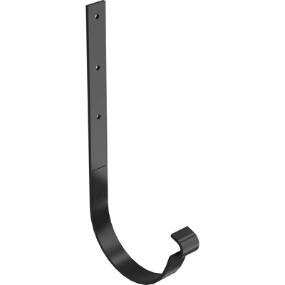 Bryza STAL Kovový držiak žľabu rovný 125 mm čierny