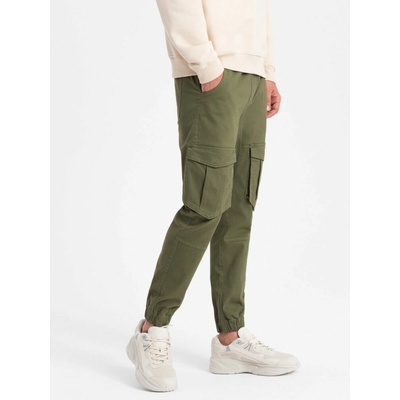 Ombre joggers kalhoty P886 zelená