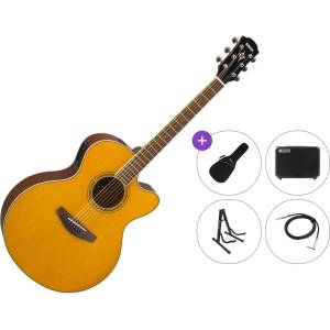 Yamaha CPX600 Premium SET Vintage Tint Електро-акустична китара Джъмбо