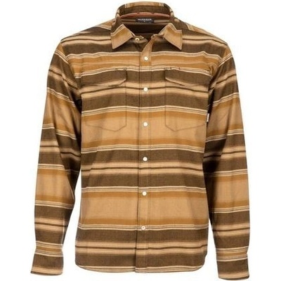 Simms Gallatin Flannel shirt Dark Bronze Stripe