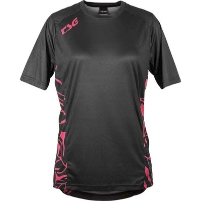 TSG Floral Jersey krátky rukáv dusty cedar black dámsky