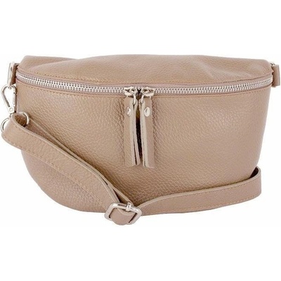 Talianske Staroružová talianska kožená belt bag kabelka Tinka