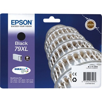 Epson 1LB 79XL черна касета с мастило с голям капацитет 41, 8 ml 2600 страници 1 опаковка (C13T79014010)