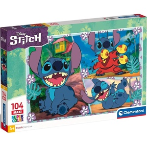 Clementoni Детски пъзел Clementoni от 104 части - Стич (вариант 1) (23776) - baby