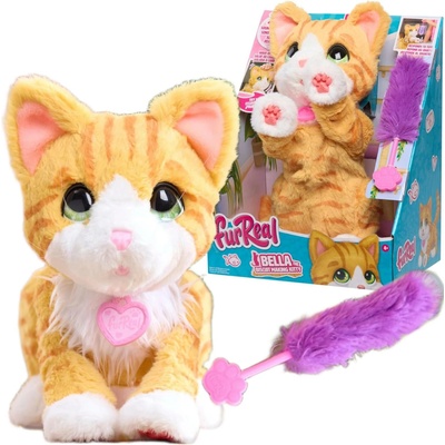 Just PlayInteraktivní plyšová kočička Bella FURREAL 30 cm zvuková, pohyblivá