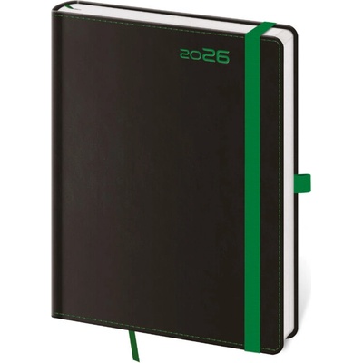 Helma A5 Týdenní 2026 Black Green
