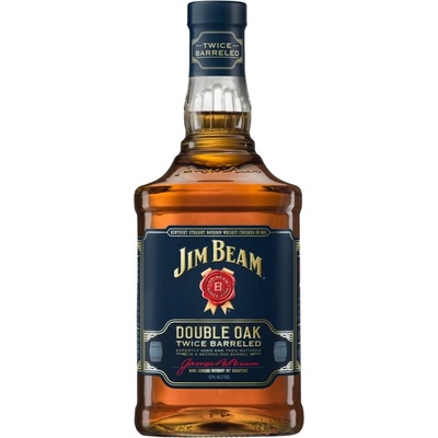 Jim Beam Double Oak Twice 43% 0,7 l (holá láhev)