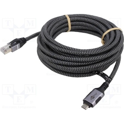 Goobay 70754 USB 3.1, RJ45, vidlice, USB C, vidlice, 10m