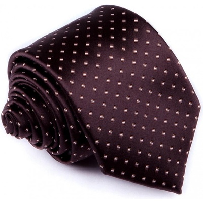 Greg Hnědá elegantní kravata 92890