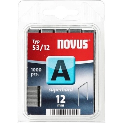 Novus Скоби за такери Type A53 Superhard, 11.3х12х0.75 мм, 1000 бр. , Novus (042-0358)
