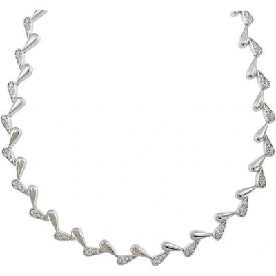 InfinitySilver Strieborný náhrdelník lístočky O47657345