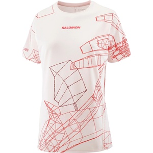 Salomon Дамска тениска Salomon Women's S/Lab Speed Tee Running shirt - Lilac Ash / Fiery Red (916-5910-0114)