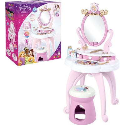 Smoby Disney Princess 2v1 Toaletní stolek se židličkou