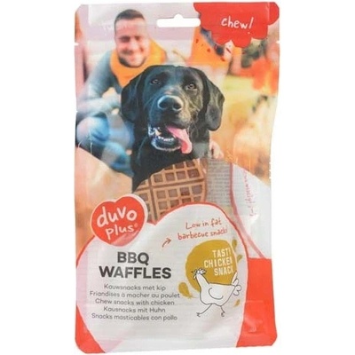 DUVO+ Kuracie vafle pre psov s príchuťou BBQ 7,6 cm 8 x 270 g