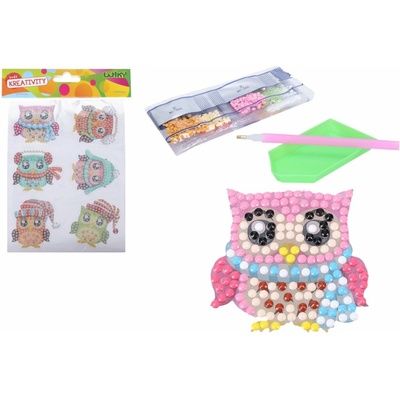 Kreatívne diamond nálepky Sovy mix variantov či farieb