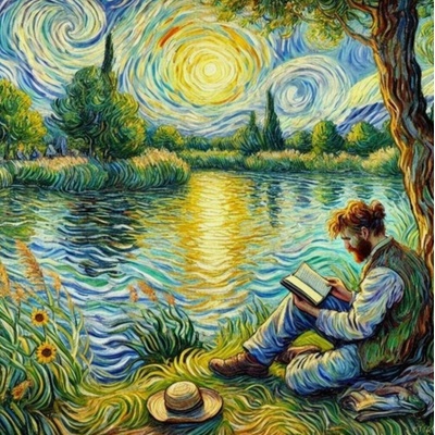 Norimpex diamantové malování Muž u jezera 30 x 40cm