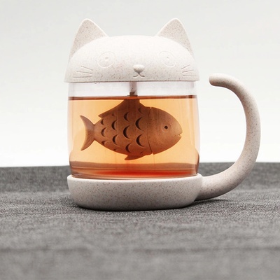Winkee Чаша за Чай с Инфузер - Котка