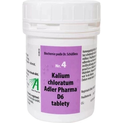 Adler Pharma Schüsslerovy soli Nr.4 Kalium chloratum D6 1000 tablet