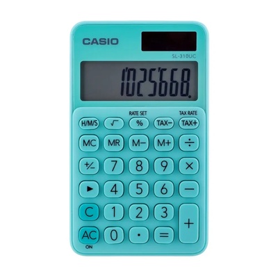 Casio Джобен калкулатор Casio SL-310UC-GN зелен (SL-310UC-GN BOX)